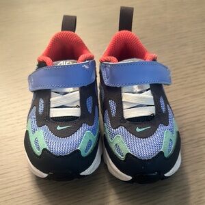 Kids Blue and Black Sneakers